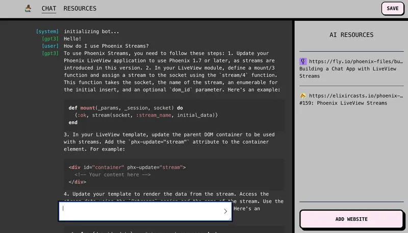 Preview picture of Sage website